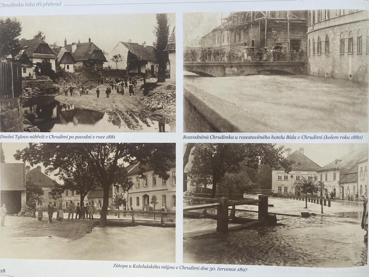 Knížka Chrudimka, řeka tří přehrad je plná cenných fotografií