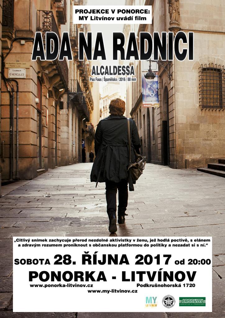 Letní kino uvádí citlivý snímek Ada na radnici