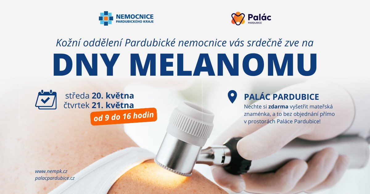 Z nákupů rovnou na prevenci? Dermatologové vyrazí do Paláce Pardubice
