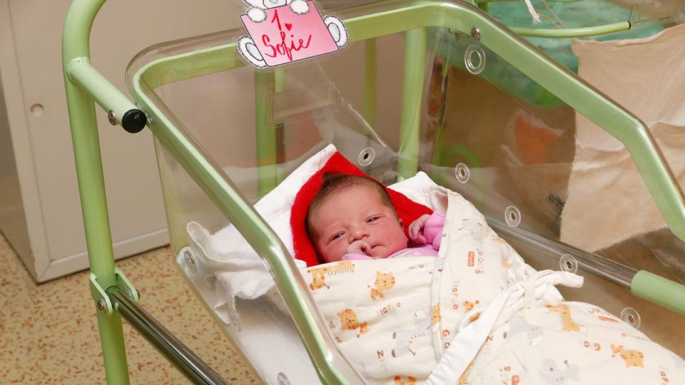Prvním letošním chrudimským miminkem je Sofie
