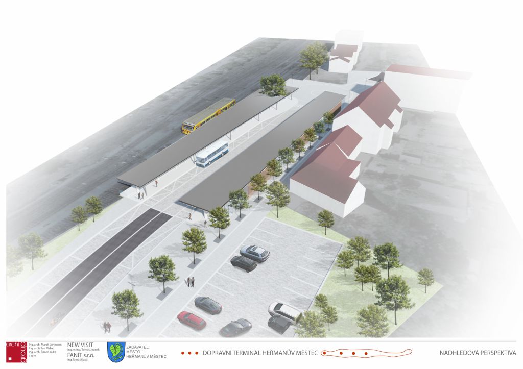 Heřmanův Městec válcuje Chrudim. Stavba dopravního terminálu se tu blíží