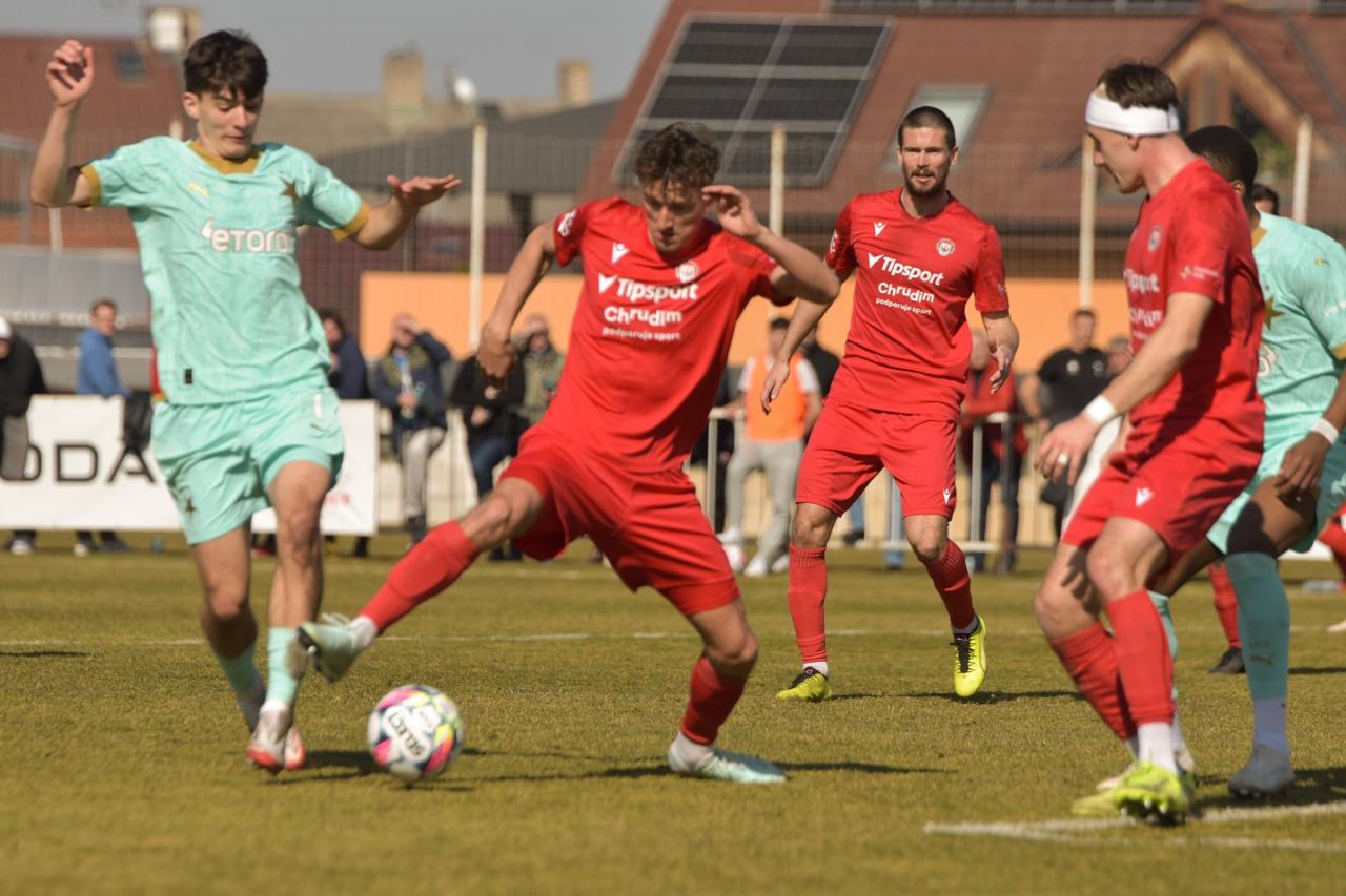 Rezerva pražské Slavie si z Chrudimi odvezla všechny body