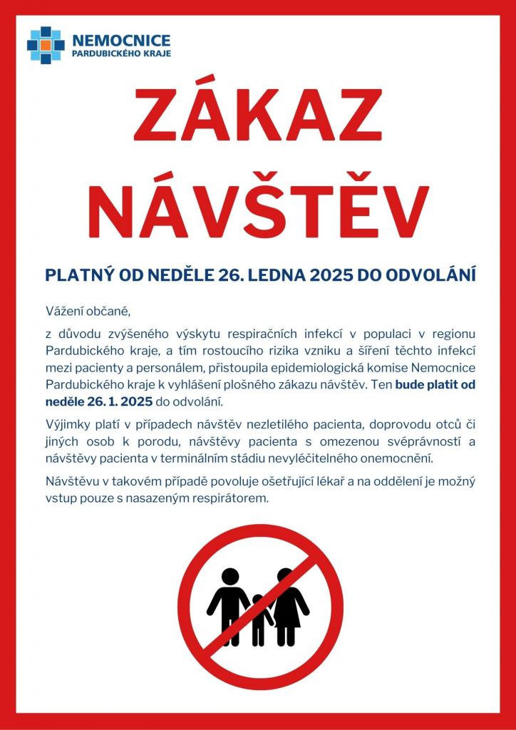Zákaz návštěv přichází dříve než minulý rok