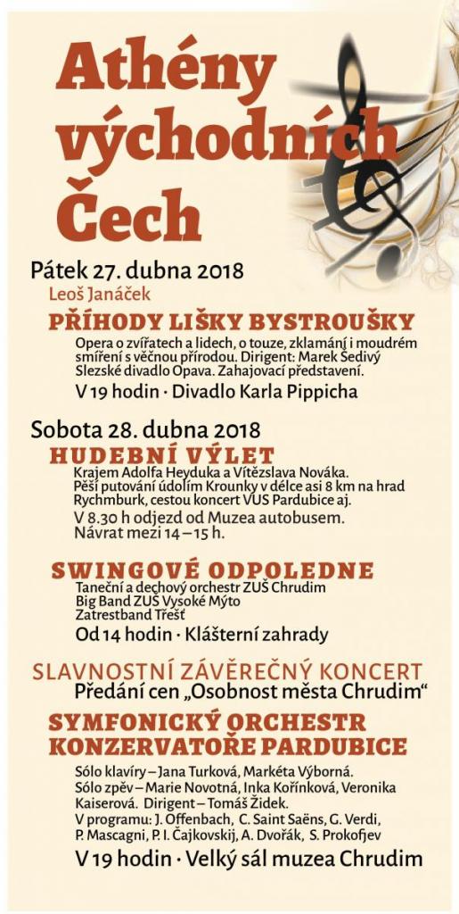  Hudební festival - Athény východních Čech