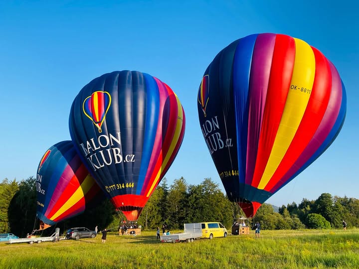 Nevšední zážitek s balóny nad Chrudimí