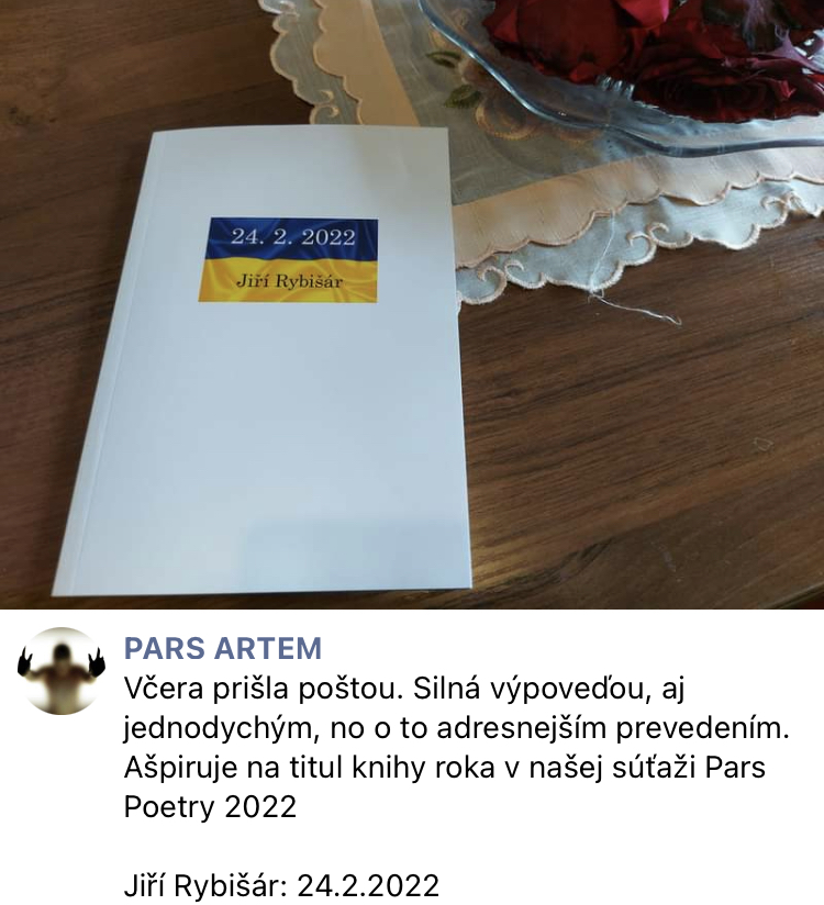 Básník Rybišár obdržel několik ocenění za sbírku na podporu Ukrajiny