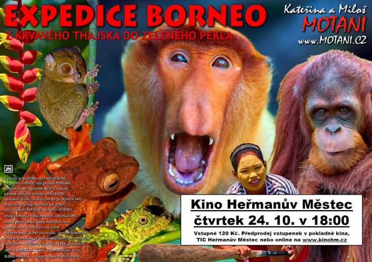 Expedice Borneo - diashow Motani v Heřmanově Městci