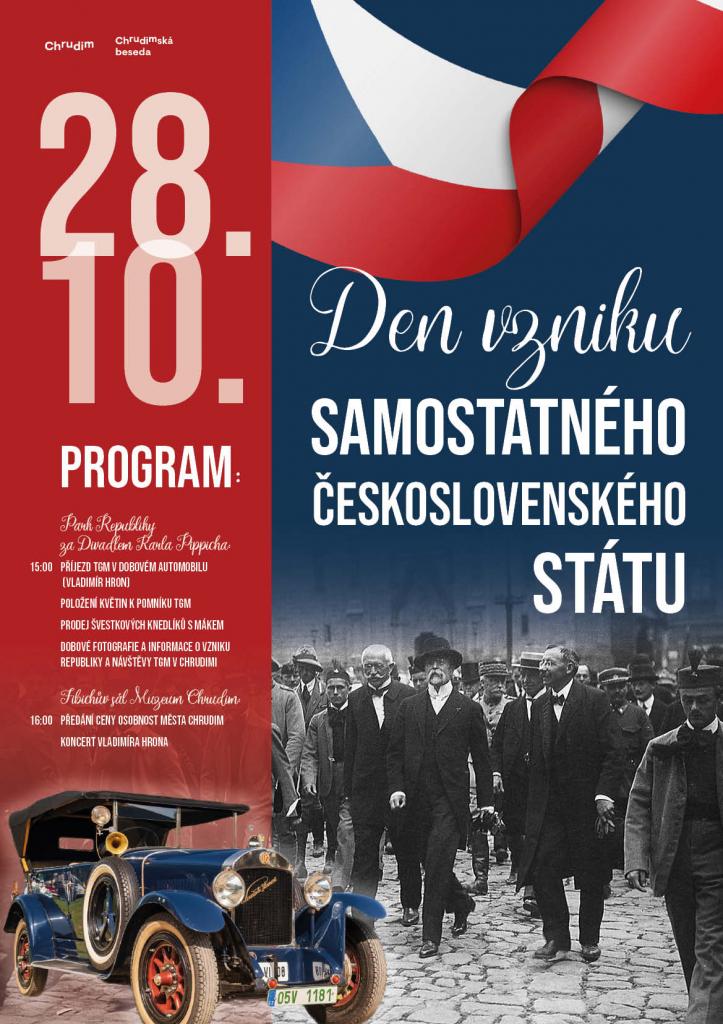 Chrudimská beseda zve na oslavy 28. října