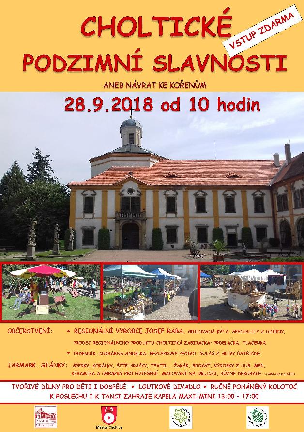 Choltické podzimní slavnosti v zámeckém areálu