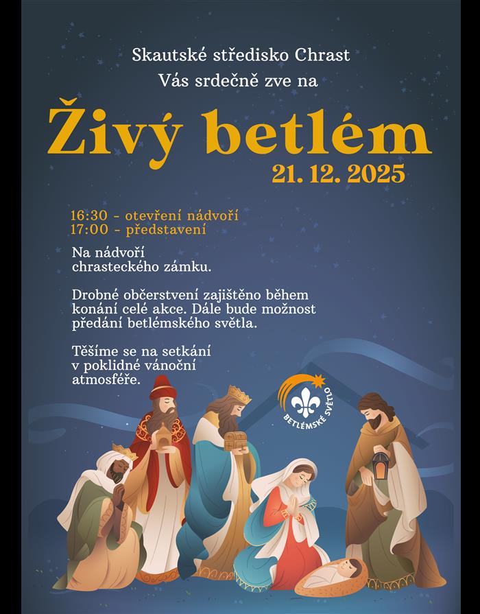 Přijďte se podívat na živý betlém!