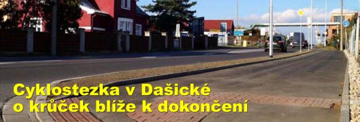 Cyklostezka v Dašické o krůček blíže k dokončení