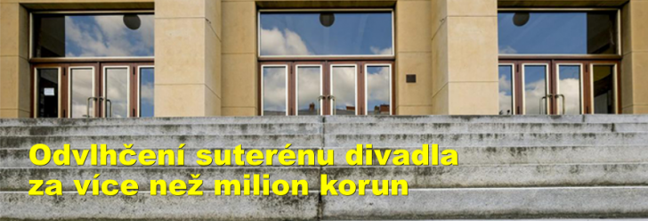 Odvlhčení suterénu divadla za více než milion korun