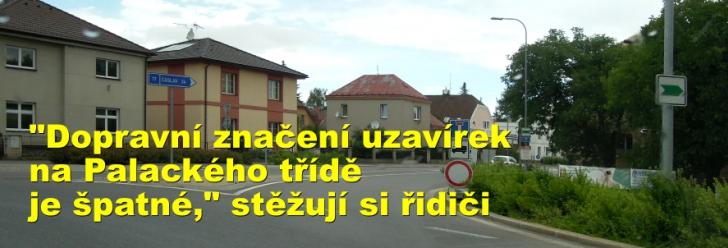 "Dopravní značení uzavírek na Palackého třídě je špatné," stěžují si řidiči