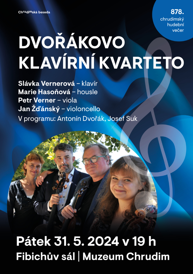 Chrudimský hudební pátek – Klavírní Dvořákovo kvarteto