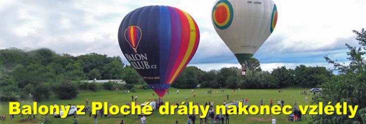 Balóny z Ploché dráhy nakonec i přes nepříznivý vítr vzlétly