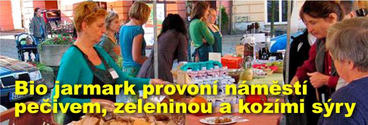 Bio jarmark provoní náměstí pečivem, zeleninou a kozími sýry