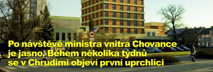 Po návštěvě ministra vnitra Chovance je jasno. Během několika týdnů se v Chrudimi objeví první uprchlíci