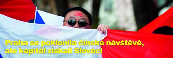 Praha se poklonila čínské návštěvě, ale kapitál získali Slováci