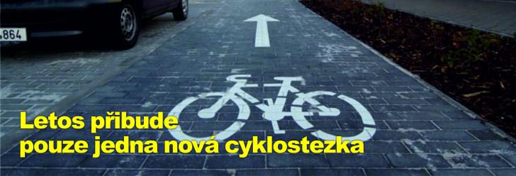 Letos přibude pouze jedna nová cyklostezka