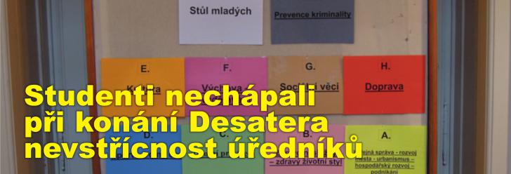 Studenti nechápali při konání Desatera v Muzeu nevstřícnost úředníků, Řezníček pro změnu jízlivě zaútočil na média
