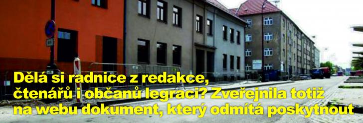 Dělá si radnice z redakce, čtenářů i občanů legraci? Zveřejnila totiž na webu dokument, který odmítá poskytnout
