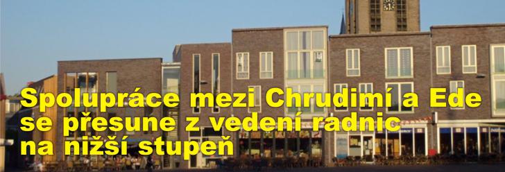 Městská rada odsouhlasila, že se spolupráce mezi Chrudimí a Ede přesune z vedení radnic na nižší stupeň