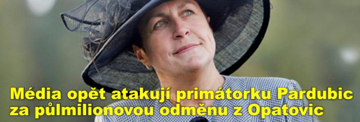 Média opět atakují primátorku Pardubic za půlmilionovou odměnu z Opatovic, starosta Řezníček tyto peníze rozdá
