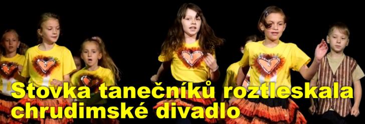 Stovka tanečníků roztleskala chrudimské divadlo