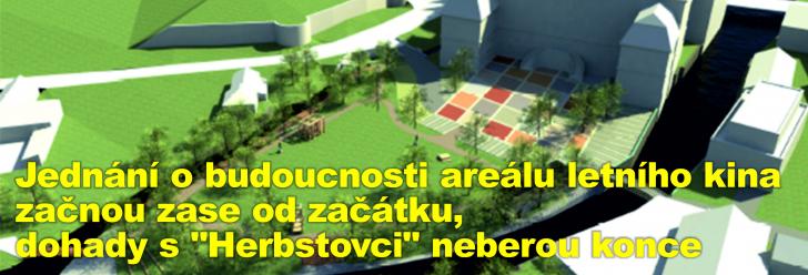 Jednání o budoucnosti areálu letního kina začnou zase od začátku, dohady s "Herbstovci" neberou konce