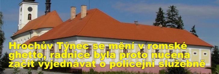 Hrochův Týnec se mění v romské ghetto, radnice byla proto nucena začít vyjednávat o policejní služebně