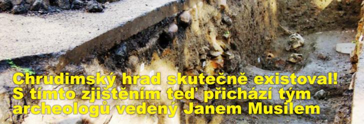 Chrudimský hrad skutečně existoval! S tímto zjištěním teď přichází tým archeologů vedený Janem Musilem