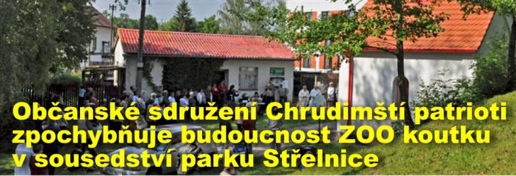 Občanské sdružení Chrudimští patrioti zpochybňuje budoucnost ZOO koutku v sousedství parku Střelnice