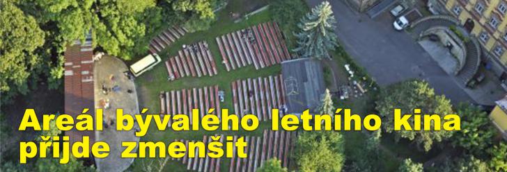 Areál bývalého letního kina za Muzeem přijde zmenšit, část z něho ukousne parkoviště a zázemí pro restauraci