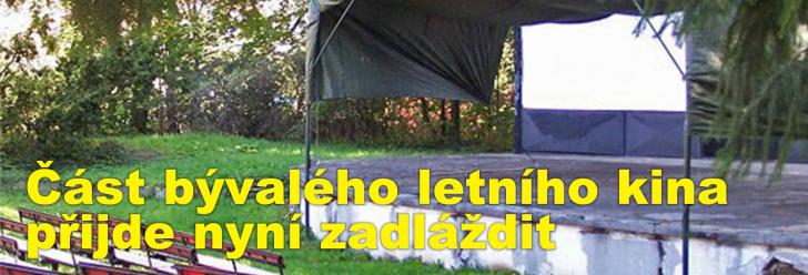 Část bývalého letního kina přijde nyní zadláždit, rekonstrukcí projde i monumentální schodiště do Muzea