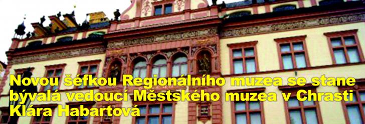 Novou šéfkou Regionálního muzea se stane bývalá vedoucí Městského muzea v Chrasti Klára Habartová