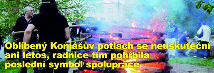 Oblíbený Koniášův potlach se neuskuteční ani letos, radnice tím pohřbila poslední symbol spolupráce