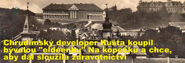 Chrudimský developer Kušta koupil bývalou "eldéenku" Na kopečku a chce, aby dál sloužila zdravotnictví