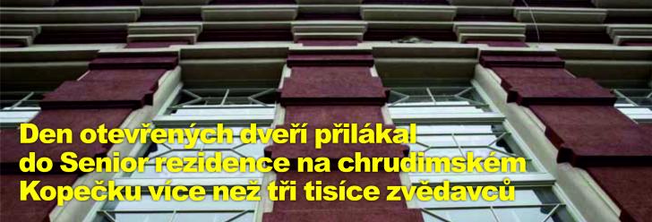 Den otevřených dveří přilákal do Senior rezidence na chrudimském Kopečku více než tři tisíce zvědavců
