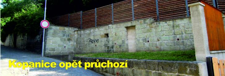 Kopanice opět průchozí