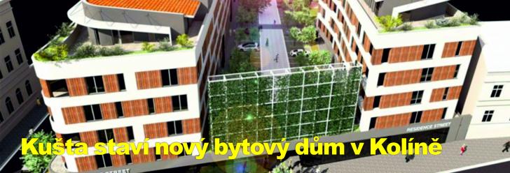 Kušta staví nový bytový dům v Kolíně