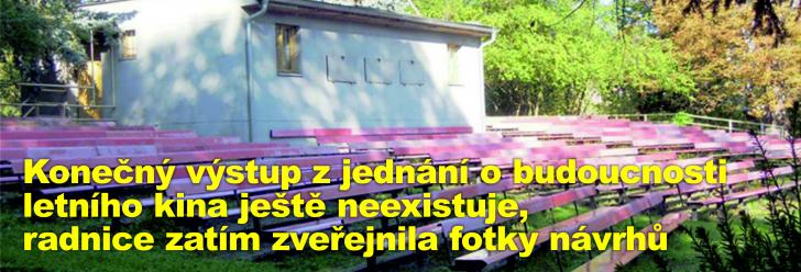 Konečný výstup z jednání o budoucnosti letního kina ještě neexistuje, radnice zatím zveřejnila fotky návrhů