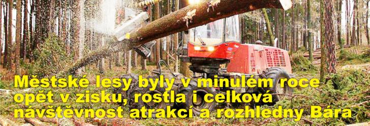 Městské lesy byly v minulém roce opět v zisku, rostla i celková návštěvnost atrakcí a rozhledny Bára