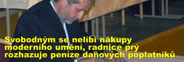 Svobodným se nelíbí nákupy moderního umění, radnice prý rozhazuje peníze daňových poplatníků 