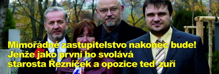 Mimořádné zastupitelstvo nakonec bude! Jenže jako první ho svolává starosta Řezníček a opozice teď zuří
