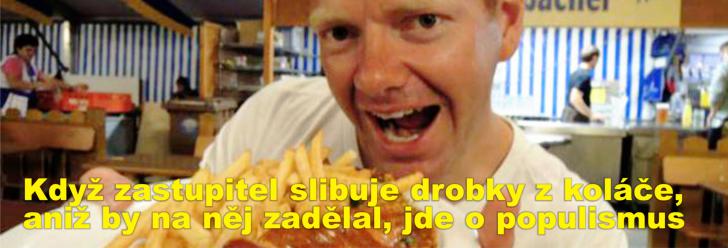 Když zastupitel slibuje drobky z koláče, aniž by na něj zadělal, jde o populismus