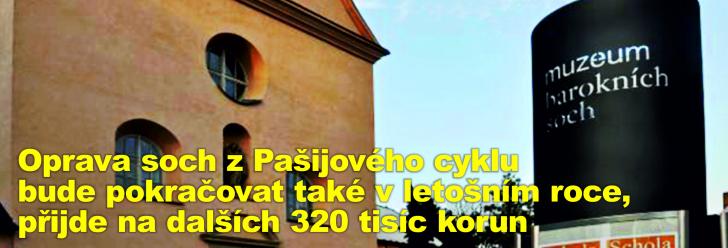 Oprava soch z Pašijového cyklu bude pokračovat také v letošním roce, přijde na dalších 320 tisíc korun