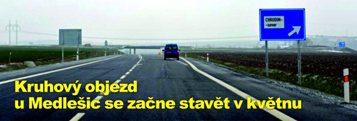 Kruhový objezd u Medlešic se začne stavět v květnu