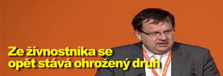 Ze živnostníka se opět stává ohrožený druh
