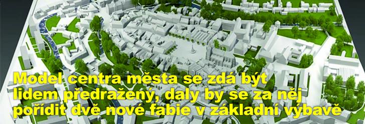 Model centra města se zdá být lidem předražený, daly by se za něj pořídit dvě nové fabie v základní výbavě 