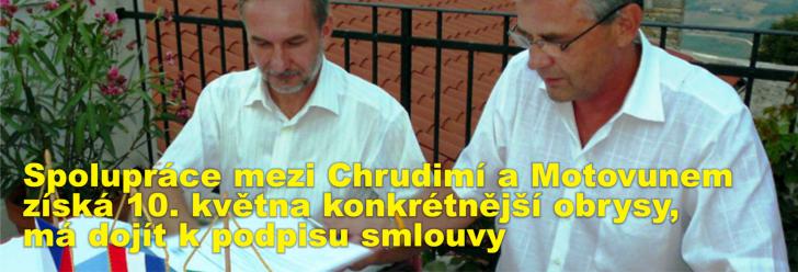 Spolupráce mezi Chrudimí a Motovunem získá 10. května konkrétnější obrysy, má dojít k podpisu smlouvy
